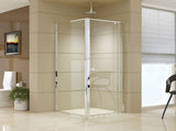 Semi Frameless Shower Screen x 195cm Side AS/NZS Glass V63-828781