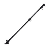 Flag Pole Heavy Duty Carbon Steel Anti Tangling 2 Mounting Angle Adjustable Flag Pole Kit for V1294-YM0901-3111250177211