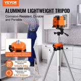VEVOR Laser Level Tripod ¼ x 20 Thread 27.36-68.11 inch Height Adjustment V952-QZSJJBZSSTS0DI7ADV0