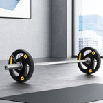 Everfit Barbells Set 16kg 120cm Dumbbells Barbells Plate Weight Lifting Home Gym FIT-K-DB-SET-16KG