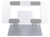 Laptop Stand Collapsible Aluminium Alloy Computer Riser Stand Silver Notebook Support Cooling Holder V1294-YM0714-3113210243211