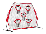 2133.6 x 2133.6mm Football Trainer Throwing Net, Training Throwing Target Practice Net with 5 Target V952-GLQW77YC5KXWQ8XVG001V0