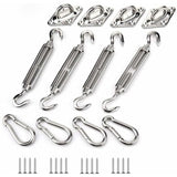 Shade Sail Fixing Kit, Stainless Steel Shade Sail Fixing Kit for Triangle and Square, Rectangle, V1237-ZY-528-165