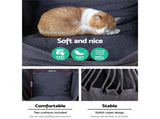 Gardeon Hammock Chair Outdoor Camping Hanging Hammocks Cushion Pillow Grey HM-CHAIR-PILLOW-GREY