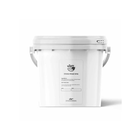 1.5Kg Dog Treat Chicken Breast Jerky Bucket - Dehydrated Australian Healthy Puppy Chew V238-SUPDZ-40318345576528