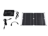 12W Solar Panel Fan Kit USB Solar Powered Fan for Greenhouses Sheds Pet Houses Mobile Phone Charging V1294-YM0715-3114220045311