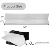 4 Pack Aluminum Angle 6061, 2" x 2"x 1/8" Stock, Bars 12" Length, 90-Degree Angled Extrusion, T5 V1259-DP01-A-898