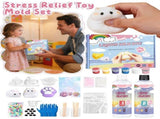 DIY Squishies Making Kit, Complete Stress Relief Toy Mold Set with Liquid Silicone, Hamster & Cat V1369-AZ3-W-15237