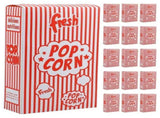 25Pcs Portable Popcorn Bowls Paper Popcorn Boxes for Parties and Movie Theater Snacks V1369-AZ3-W-18601
