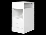 Levede Slim Bedside Table Nightstand Side End Table Storage Bedroom Cabinet NI1083-WH-AU