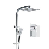 Cefito 10'' Rain Shower Head Set Handheld Square High Pressure Mixer Tap Chrome SHOWER-B2-SQ-10-SI-MIXER