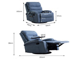 Levede Massage Chair Recliner Chairs Blue OF1025-F-BL