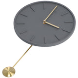 Modern Wall Clock Hanging Round Clock with Large Pendulum for Kitchen Coffee Shop Bar V1294-YM0901-3115210121711