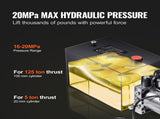 Hydraulic Pump, 20 Quart Hydraulic Power Unit, Single Acting Dump Trailer Pump, 0.91 GPM Flow Rate, V952-YXYYB12VZLDJAW8J4V0