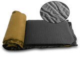 Double Self Inflating Mattress Sleeping Sedue Mat Air Bed Camping Camp Hiking Joinable - beige V610-SELS8521-DOU