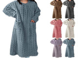 Winter Coral Velvet Nightgown Home Clothes, One Size Fits All Warm Nightgowns Pajamas, Winter Velvet V1192-AZ-W-17700