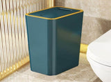 Push-Open Trash Can With Lid,Slim Trash Bin,Odor Control,Space Saving Garbage Can,Suitable For V1366-AZ2-W-26406