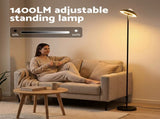 Artiss 2-in-1 LED Floor Lamp with Galaxy Projector &Remote, 178cm Tall Torchiere Standing Light with LAMP-FLOOR-2IN1-BK