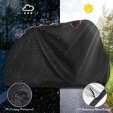 Waterproof Bike Cover Outdoor Protective Cover For 1 Or 2 Bikes 210D Nylon Bicycle Rain Cover With V1188-MS-227-0168
