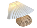 Small Table Lamp Bedside Nightstand Mini Lamp for Bedroom Living Room Side Table Rattan Pleated V1294-YM0710-3119230197611