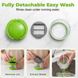Mini Garlic Chopper and Press with Storage Container, Manual Garlic Mincer Crher Cutter, Premium V1258-DP02-F-425