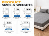 White Waterproof Quilted Protector - 4 Layer Breathable & Soft V888-ELOSUNG55461-4