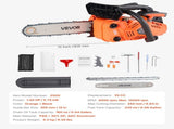 25 cc Gas Chainsaw, 305 mm Gas Powered Chainsaw, 0.75 kW Power Chain Saw with Non-Slip Handle, V952-RQLJ12INCHECGYJ4G001V0