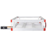 49.4 x 22.4 x 7.1 in Hitch Cargo Carrier, 500lb Capacity Trailer Hitch Mount Aluminum Cargo Basket, V952-CHXLK47206500F92QV0