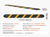 1830MM Rubber Speed Bump, 2 Channel, Heavy Duty Traffic Speed Hump, 9,979 kg/axle Load Capacity, V952-JSDDLBHPDZK1UBYXX001V0
