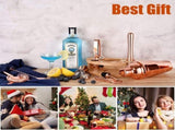 12-Piece Stainless Steel Cocktail Set with Bamboo Stand, Gold, Perfect Gift for Home Bar V1188-MS-325-1514