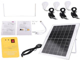 Solar Power Panel Generator Kit with USB Charging Cable LED Flashlight for Home/Outdoors V1294-YM0901-3114250058711