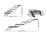 Dog Stair for Cars, Wide 5-step Dog Car Steps, Folding Dog Car Ramp with Nonslip Surface, Portable V952-KZDGLT5STEP1DLM2TV0