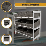 Kids Toy Box Storage Unit Drawers Childrens Bedroom Shelf Baby Nursery Furniture Grey V63-849661