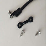 4Sets Nylon Bungee Cord Strap Holder with Deck Mount Connector for Boat Black V1370-AZ4-14941