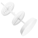 White Plastic Laboratory Pipette Rack Round Stand for Micropipette Storage and Organization, and V1192-AZ-W-22307
