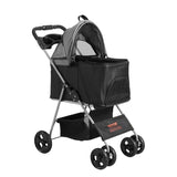 VEVOR Pet Stroller, 4 Wheels Dog Stroller Rotate Brakes, 35lbs Weight Capacity, Puppy Stroller V952-CWTCCGK4QSHD89VDVV0