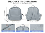 BJLFS Unisex Lightweight Water-Resistant Backpack, Black Blue V1189-LWWAL-20260325-00067