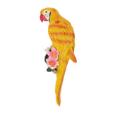 Parrot Sculpture Resin Bird Figurine Half Face Hanging Sculpture for Wall Tree Living Room Balcony V1294-YM0901-3111250017113