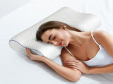 Dreamz Memory Pillow Supprt Shoulder FoamWhite Pillowcase PILO1009-WH