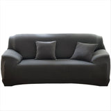 Sofa Cover for Corner L-Shaped Sectional Elastic Gray Pet Friendly Slipcover Armrest,3 Seater V1192-AZ-W-22324