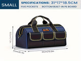 Electrician's tool Kit - Durable Oxford multi-pocket organizer, with adjustable shoulder strap, blue V1105-YAGJB-01