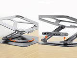 mbeat Stage S12 Rotating Laptop Stand with USB-C Docking Station - Space Grey V186-MB-STD-S12GRY