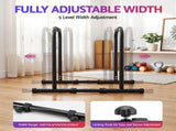 Everfit Dip Station Parallette Bars Home Gym Workout Stand Black PUB-A-SH02-BK