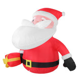 5.9FT Inflatable Father Xmas with Gift Box 190T Polyester IP44 Water Proof LED Lighted Blow Up Xmas V1294-YM0901-3111250201612