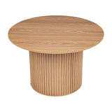 Luxe Ribbed Round Coffee Table Wooden V264-TAB-723C-NTR-NA-1