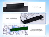 Knitting Pattern Holder with 6 Color Replacement Magnets 1 Magnifying Ruler,Cross Stitch Supplies V1258-DP02-C-2928