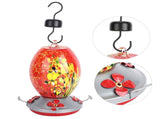 Hummingbirds Water Feeder Colorful Painting Glass Bird Feeding Tool for Garden CourtyardQ1 V1294-YM0901-3111200116911