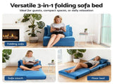 Artiss 2 Pack Folding Sofa Bed Armless Lounger Foam Floor Sofas Futons Couches SB-B-COMP-1010-BUX2