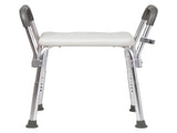 Levede Adjustable Shower Chair Bath Seat with Arms Portable Non Slip Bathroom BATH1032-WH-AU