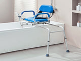 Sliding Tub Transfer Bench with 360 Degree Swivel Seat, Sliding Shower Chair with Pivoting Armrest & V952-YDSYGZYTLSLK85WSBV0